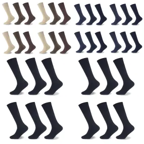 12PK MENS 100% COTTON RICH LONGHOSE SOCKS