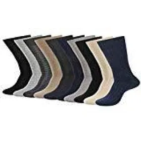 Balenzia Combo Pack of Mercerized and Combed Cotton Socks - (Pack of 10 Pairs/1U)