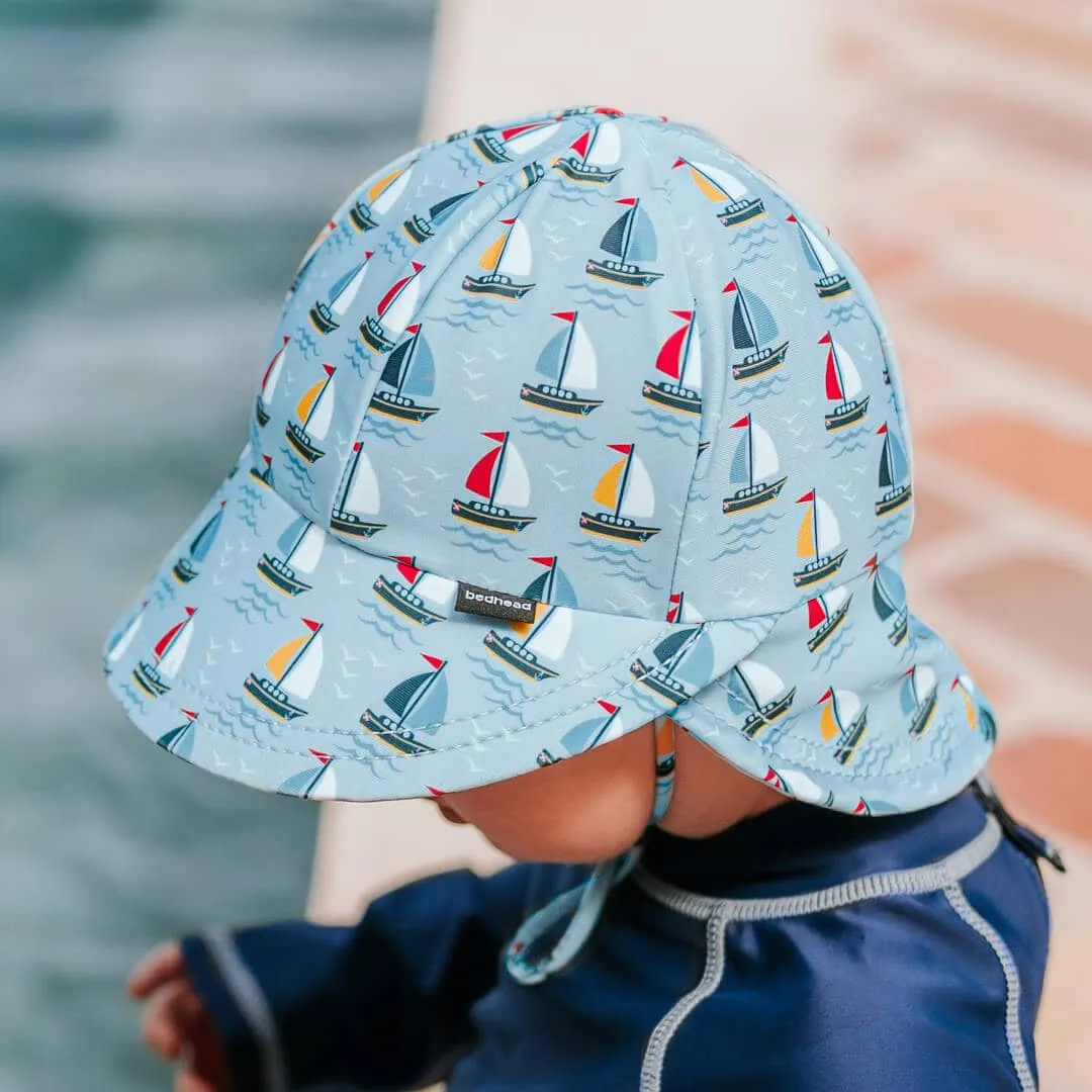 Bedhead Kids Swim Legionnaire Flap Sun Hat - Sails