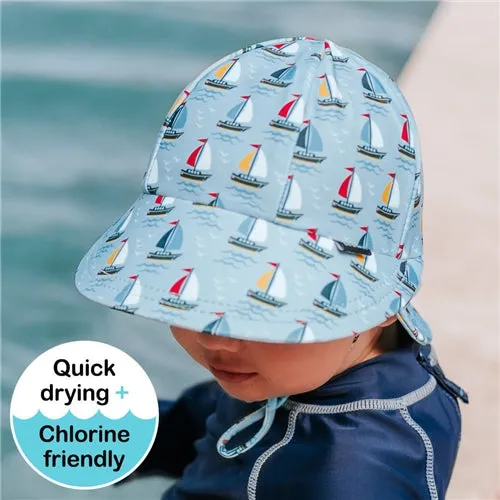 Bedhead Kids Swim Legionnaire Flap Sun Hat - Sails