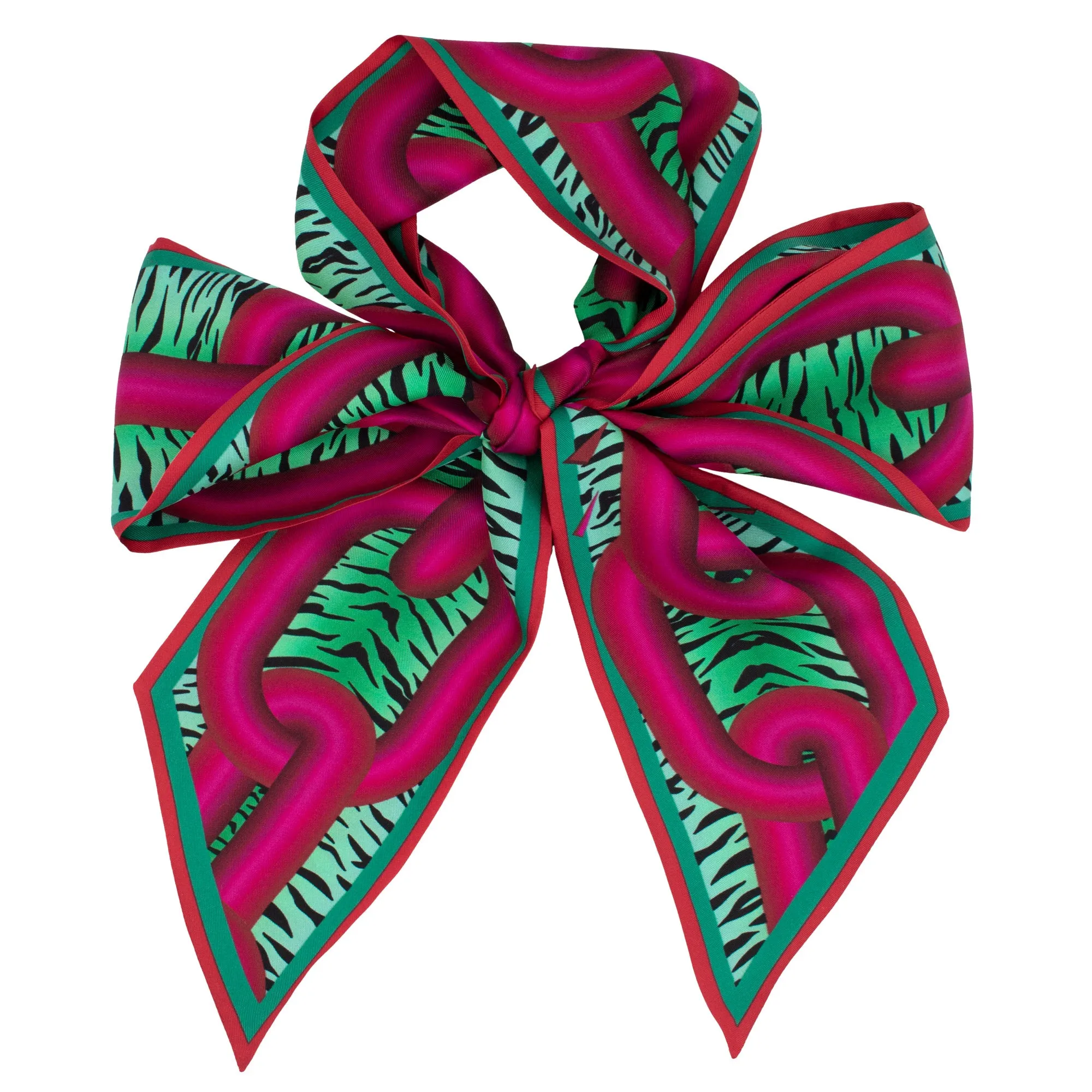 Break the Chains – Neon, Silk Ribbon Scarf