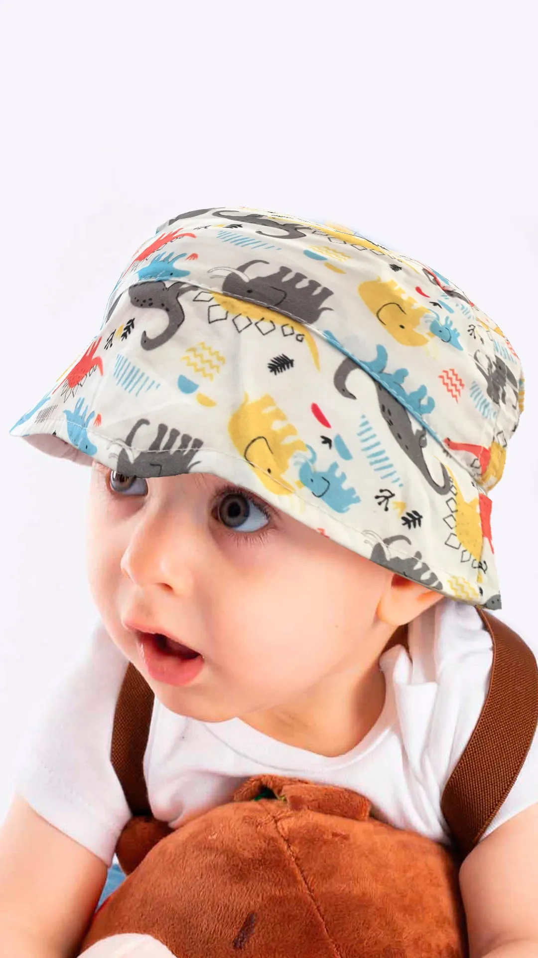 Cartoon Animal Printed Stylish -Baby Fedora Hat 1-3 Years