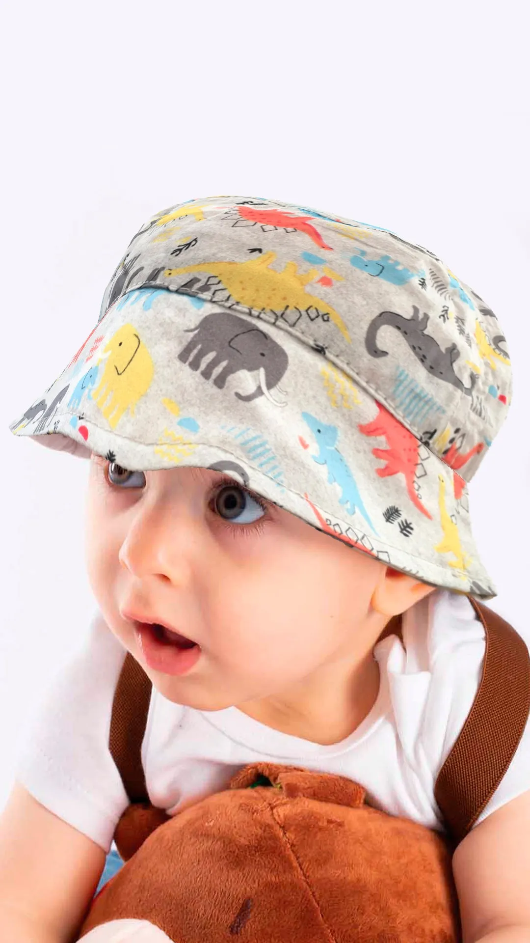 Cartoon Animal Printed Stylish -Baby Fedora Hat 1-3 Years