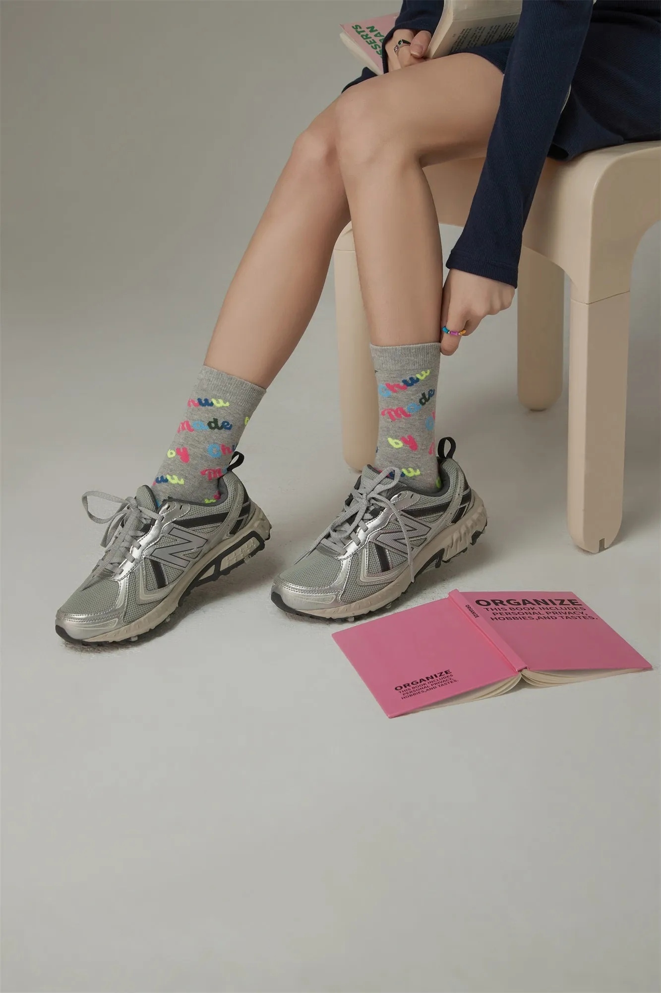 Colorful Chuu Made High Socks