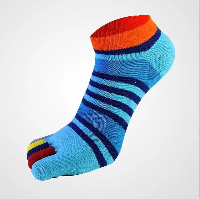 Colorful Striped Toe Socks