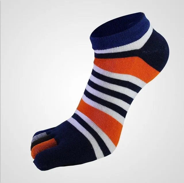 Colorful Striped Toe Socks