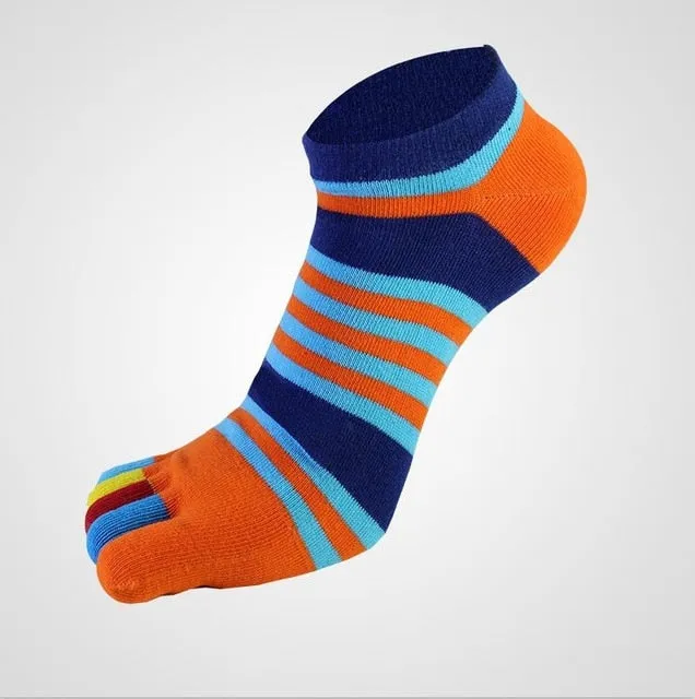 Colorful Striped Toe Socks