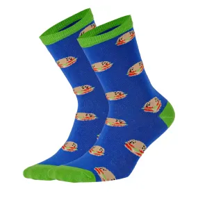 Cotton, Colourful, Hamburger Themed Socks