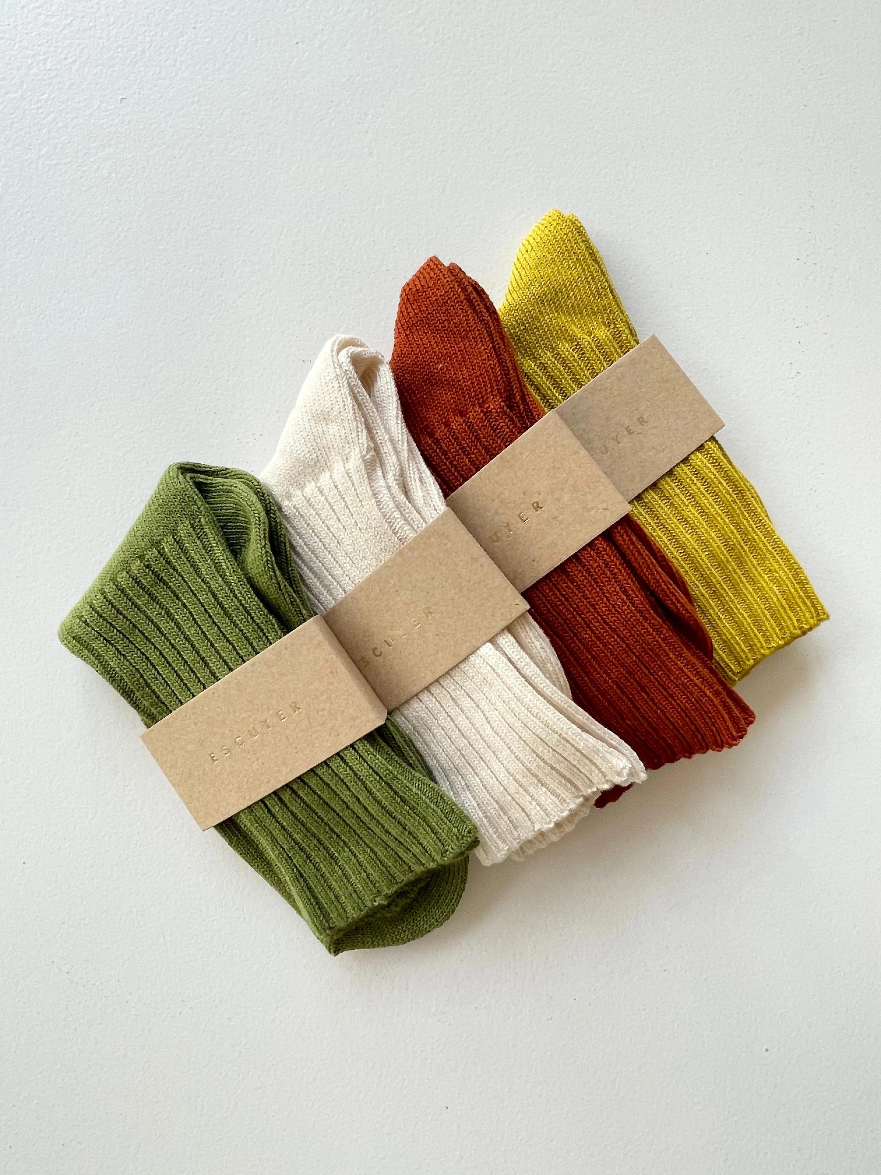 Cotton Crew Socks | Escuyer