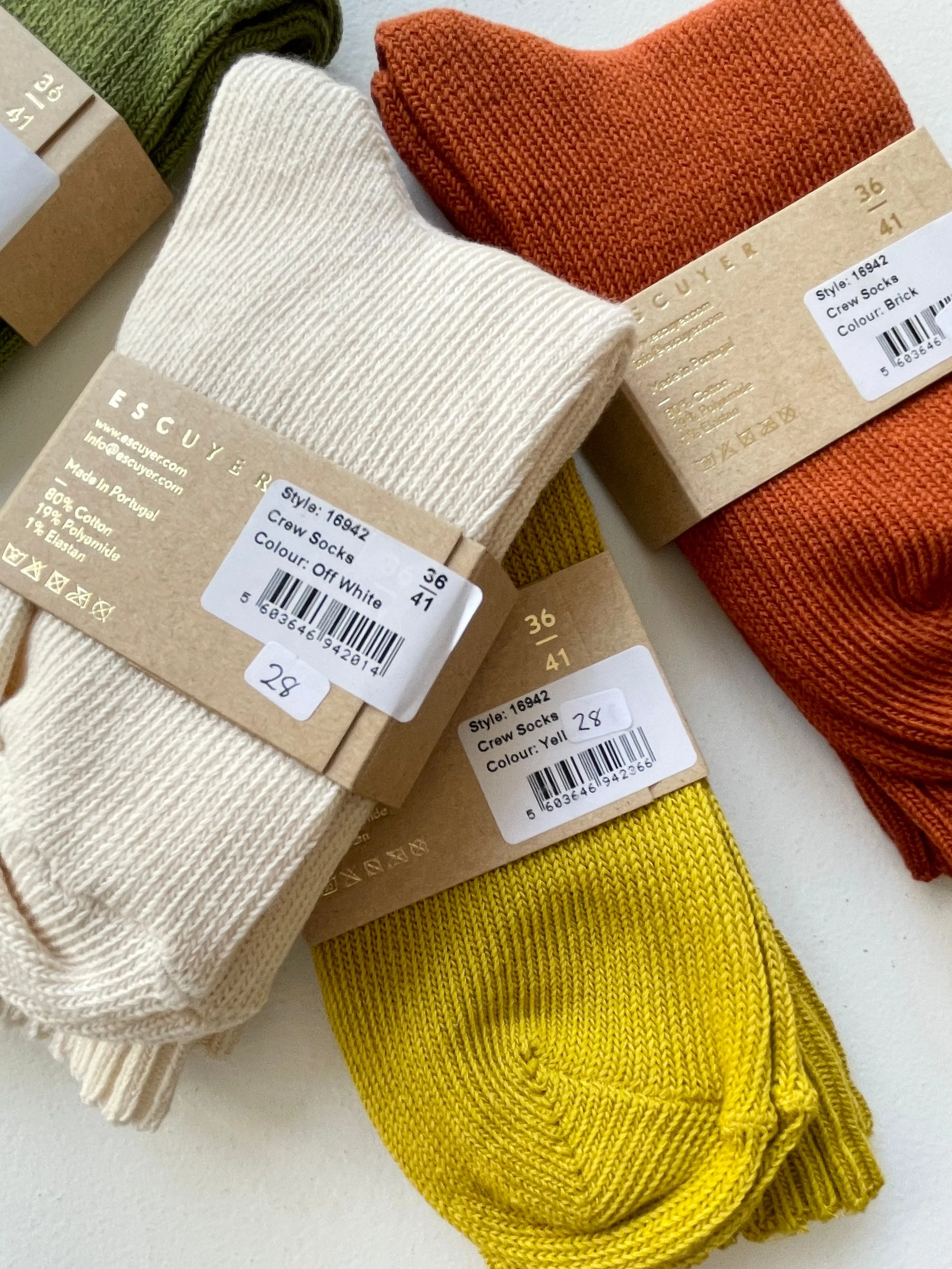 Cotton Crew Socks | Escuyer