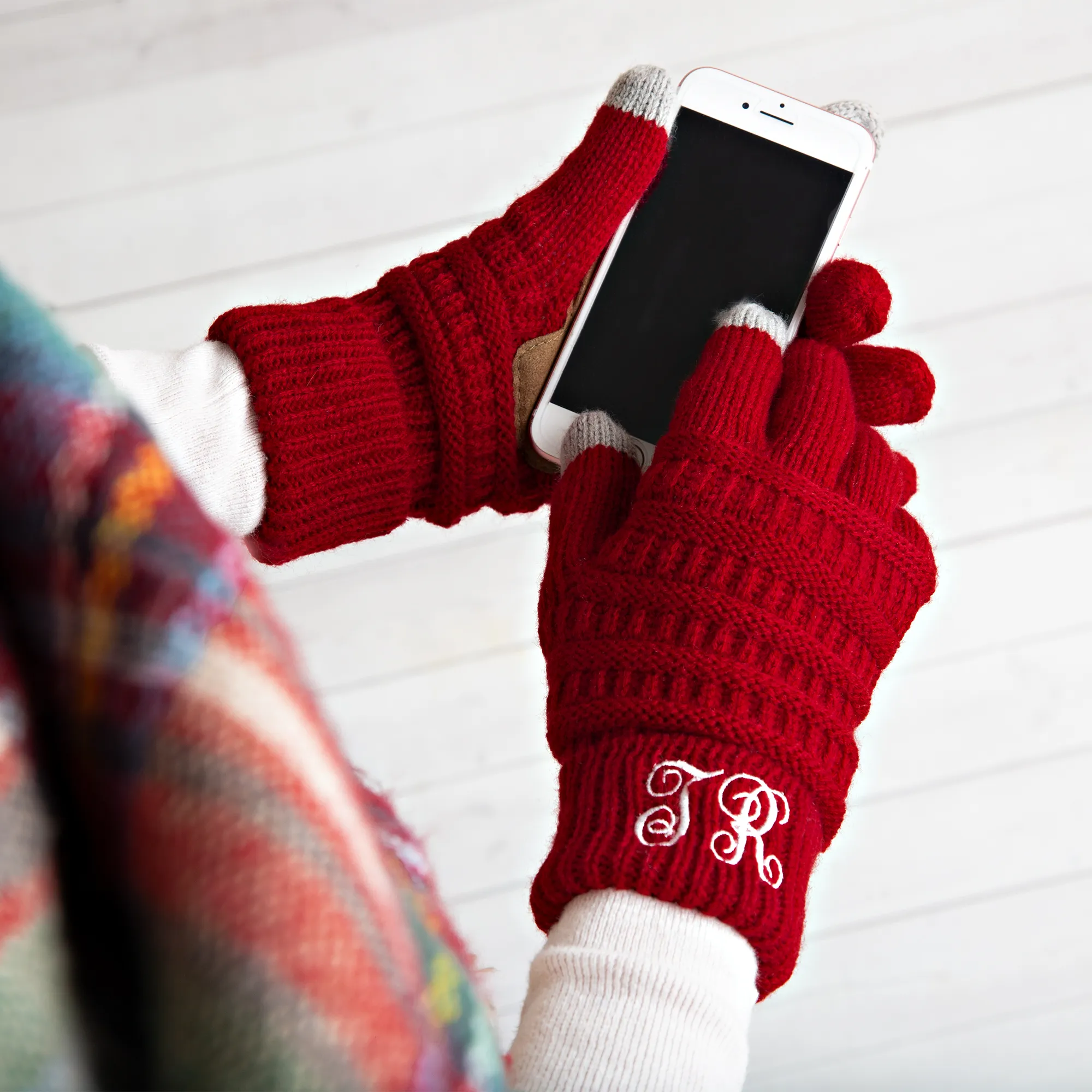 Cozy Monogrammed Gloves