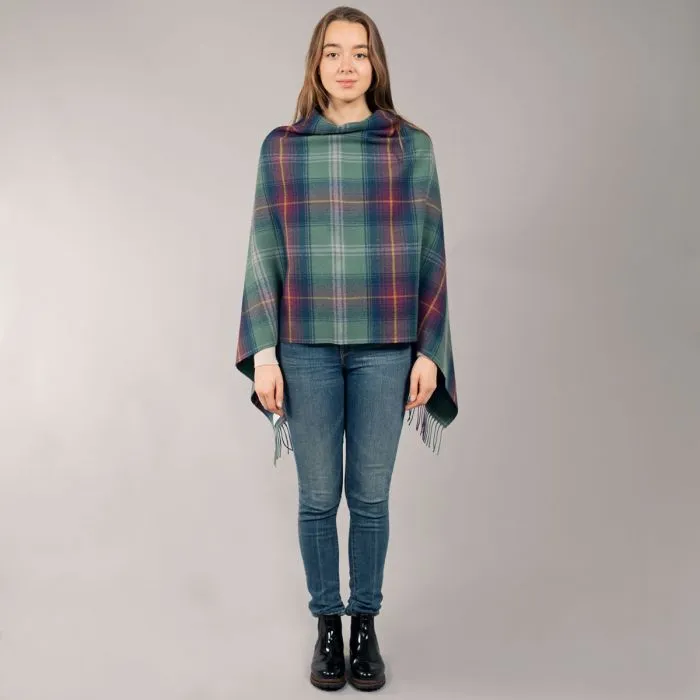 Georgia Poncho in Hame Tartan