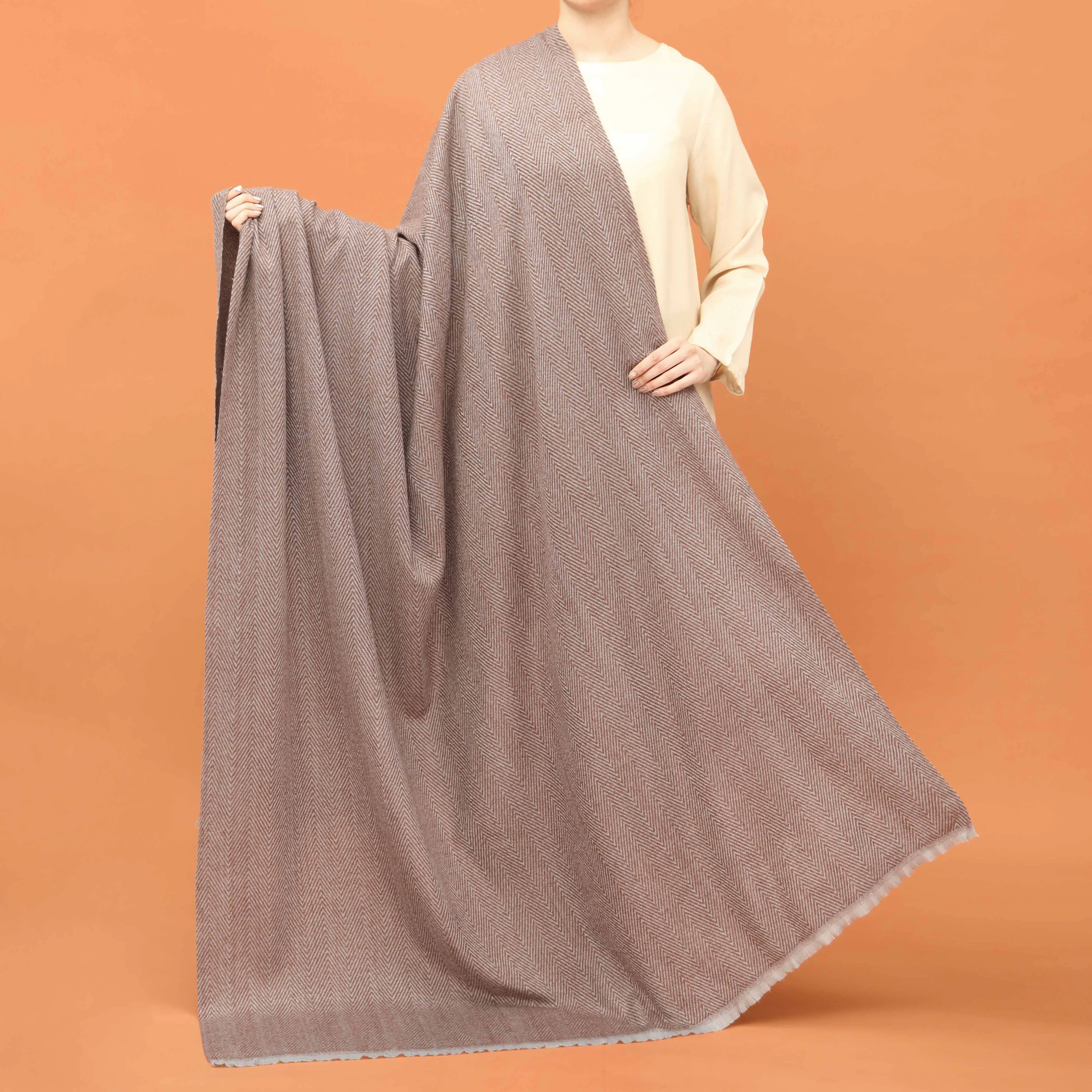 Grey Acrylic Winter Shawl PN4393