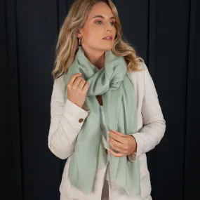 Luxe Merino Silk Shawl Sage