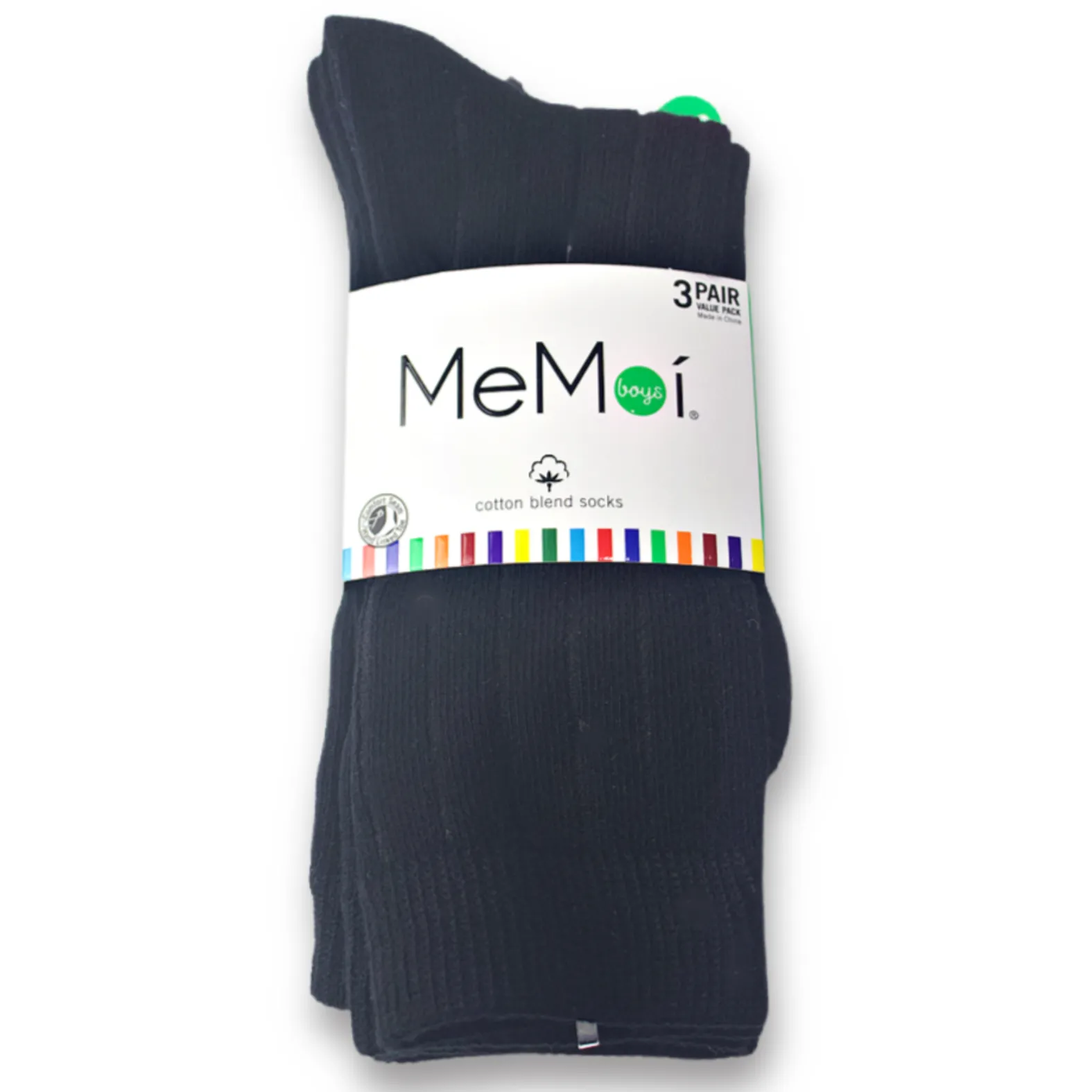 MeMoi 3 pairs Ribbed Boys Socks