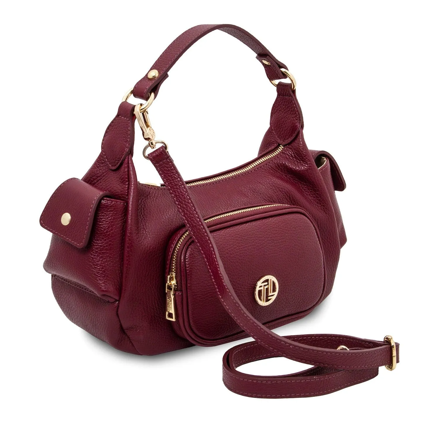 Olivia - Italian leather baguette bag | TL142396