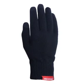 Oxford Inner Knit Men Lightweight Thermal Gloves Black