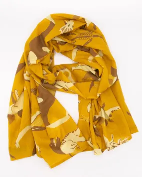 Retro Paleontology Scarf