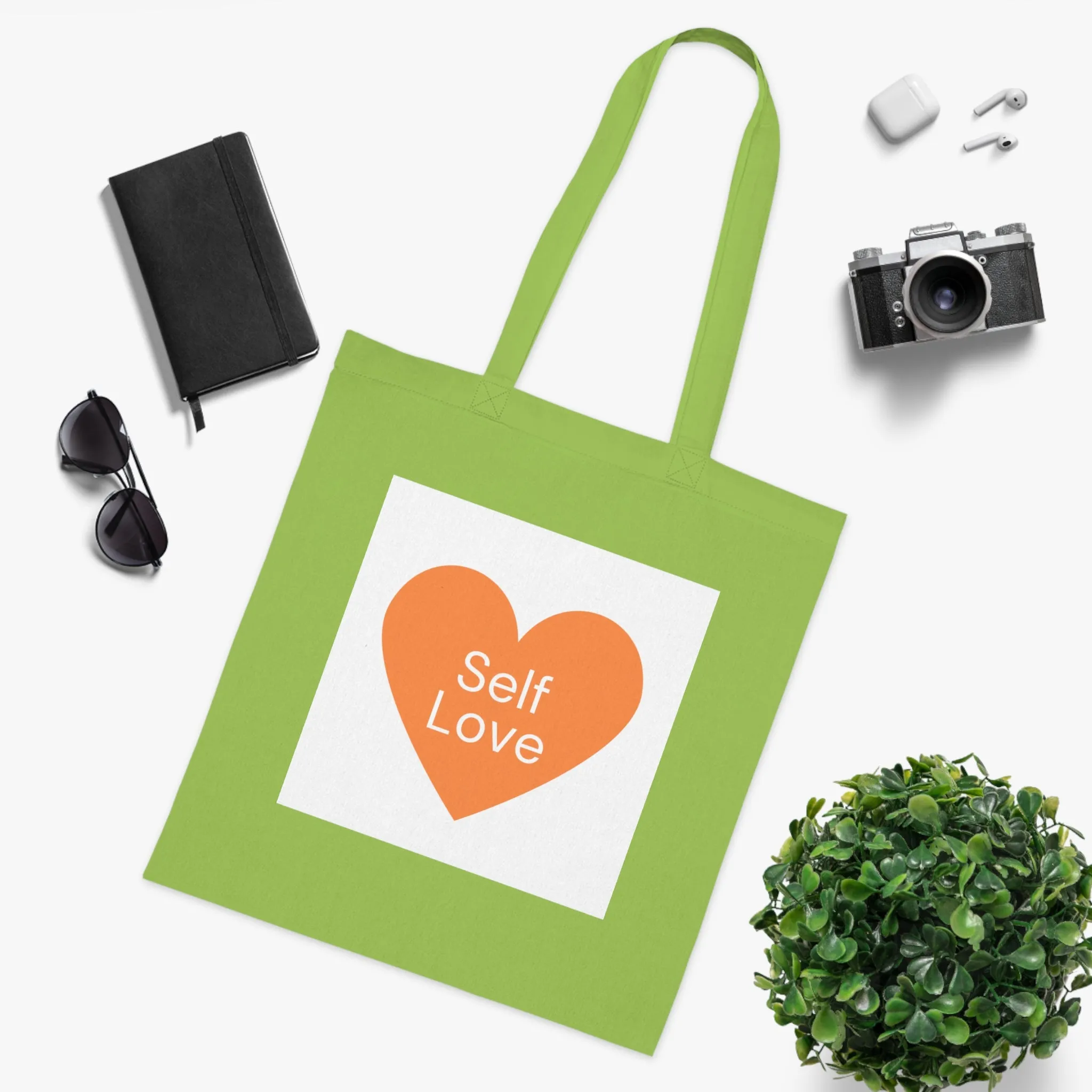 Self Love Cotton Tote Bag - Eco-Friendly Shopping Bag for Everyday Use