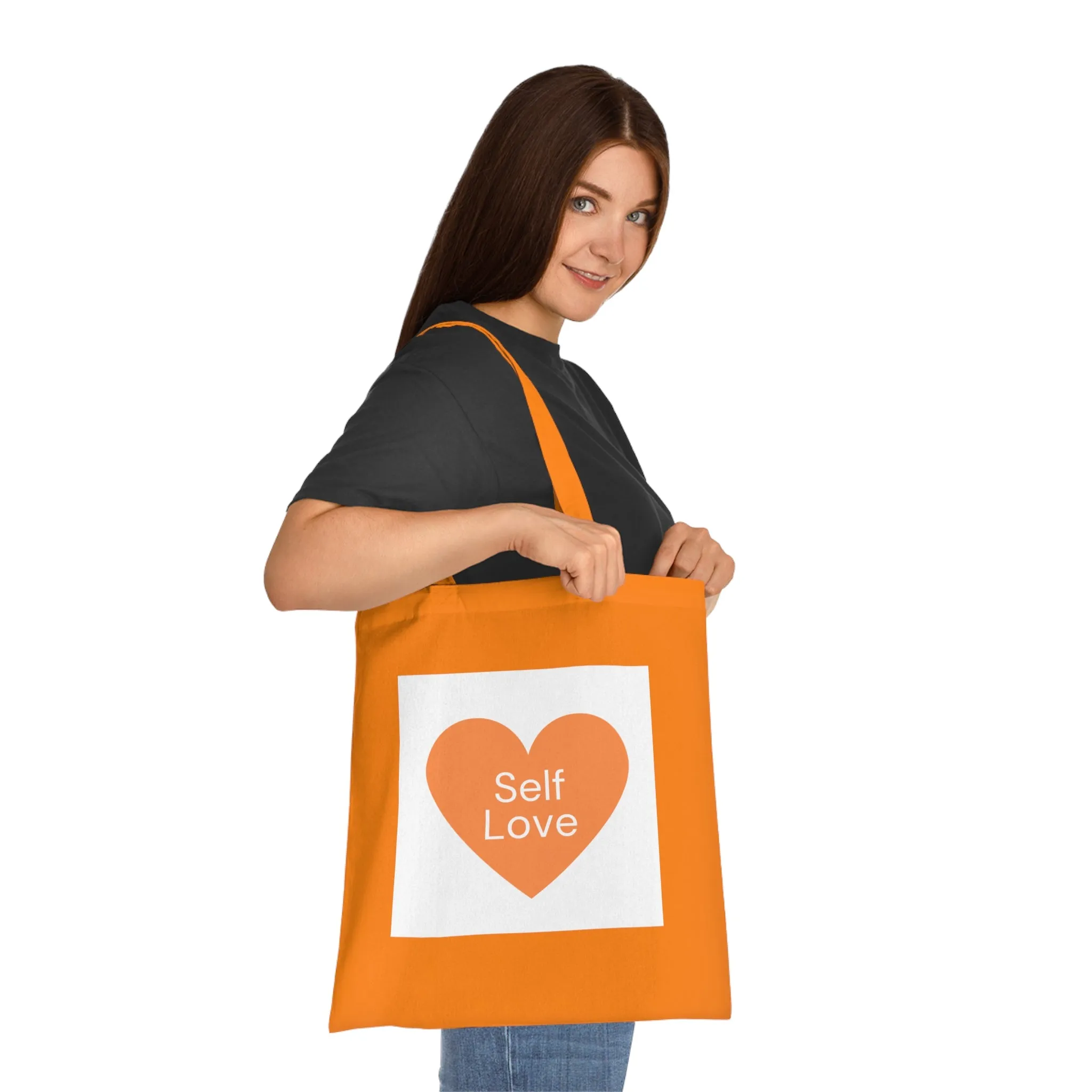 Self Love Cotton Tote Bag - Eco-Friendly Shopping Bag for Everyday Use