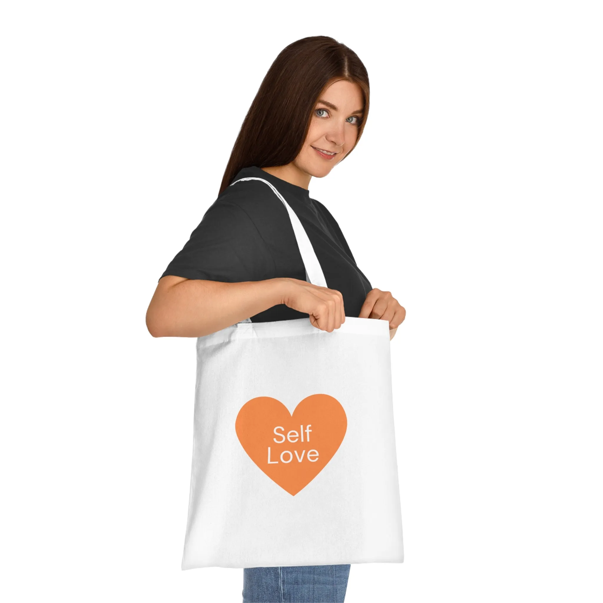 Self Love Cotton Tote Bag - Eco-Friendly Shopping Bag for Everyday Use