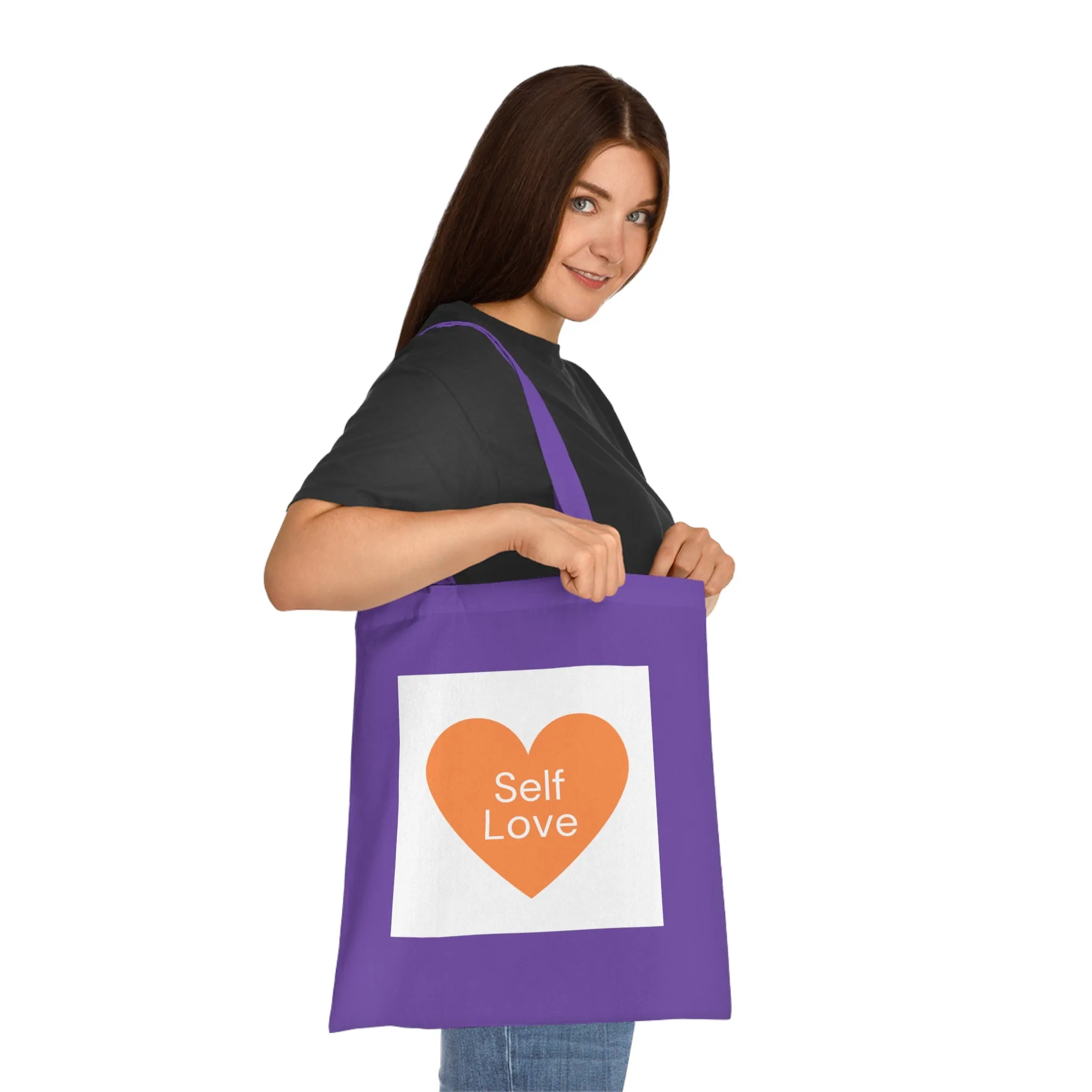 Self Love Cotton Tote Bag - Eco-Friendly Shopping Bag for Everyday Use