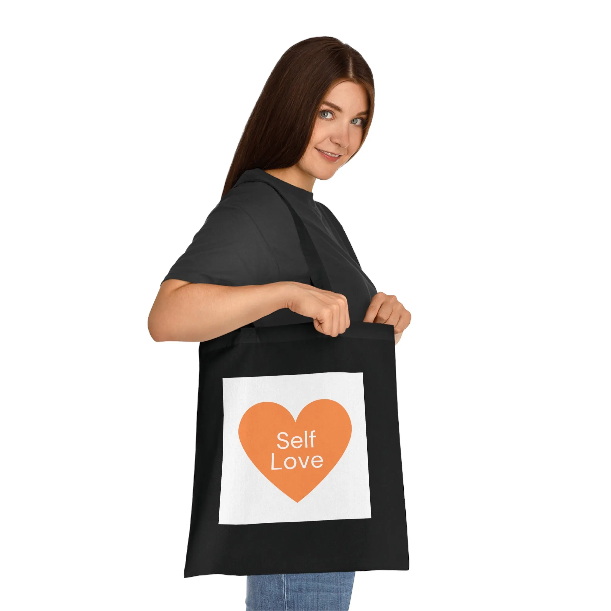 Self Love Cotton Tote Bag - Eco-Friendly Shopping Bag for Everyday Use