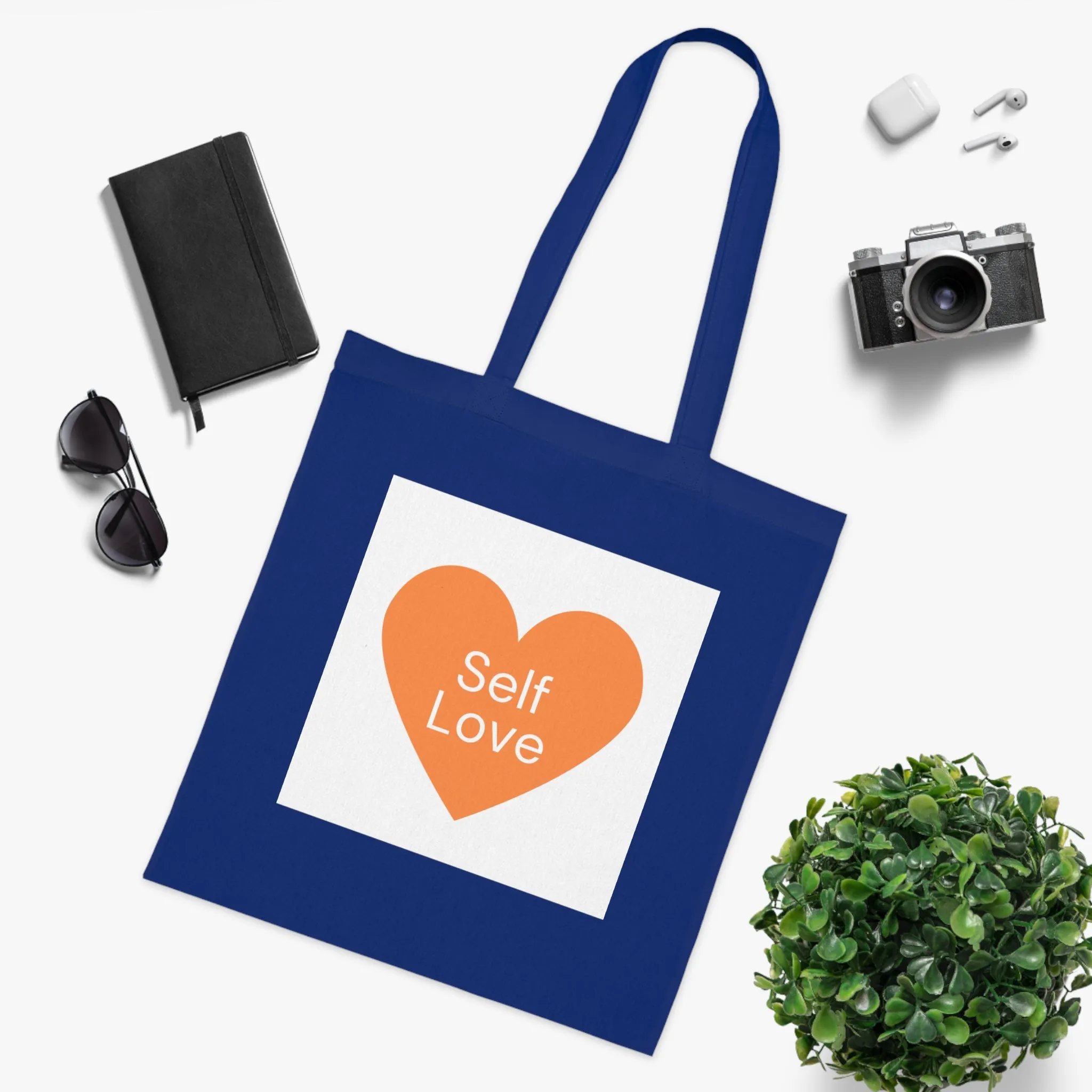 Self Love Cotton Tote Bag - Eco-Friendly Shopping Bag for Everyday Use