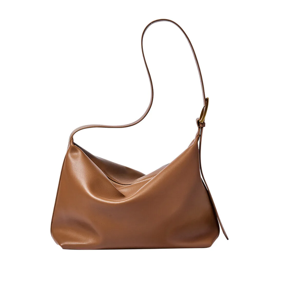 Sleek Retro Leather Tote Bag