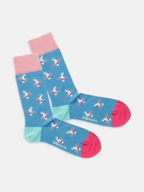 socks - tropical birds of paradise