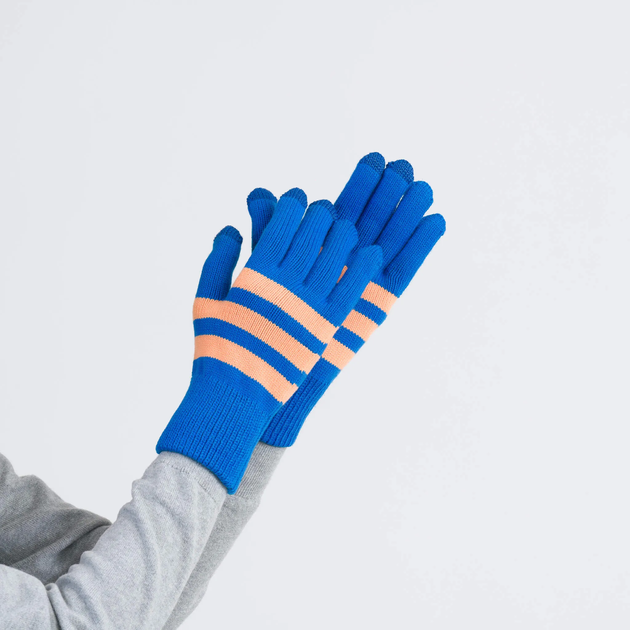 Striped Touchscreen Gloves