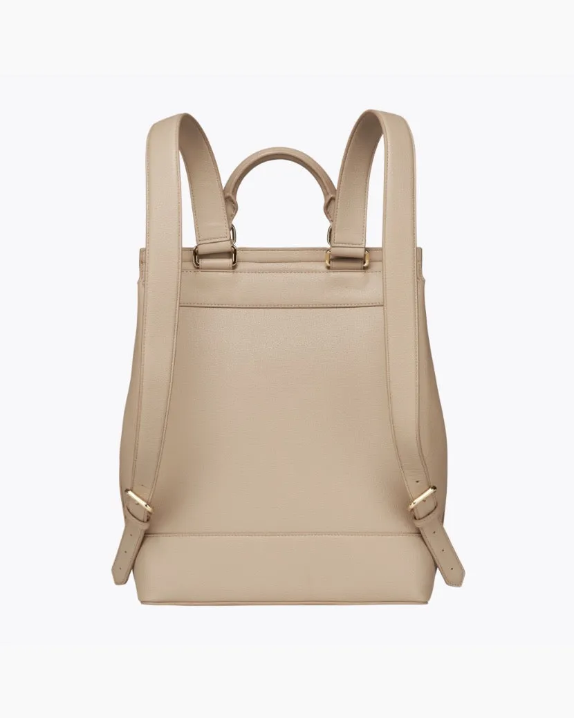 The Backpack  - Cream | Designer Lunch Bags & Totes