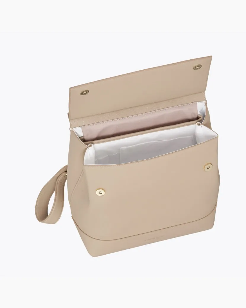 The Backpack  - Cream | Designer Lunch Bags & Totes