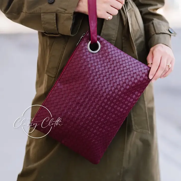 The Classy Cloth - Weaved Trendy Clutch