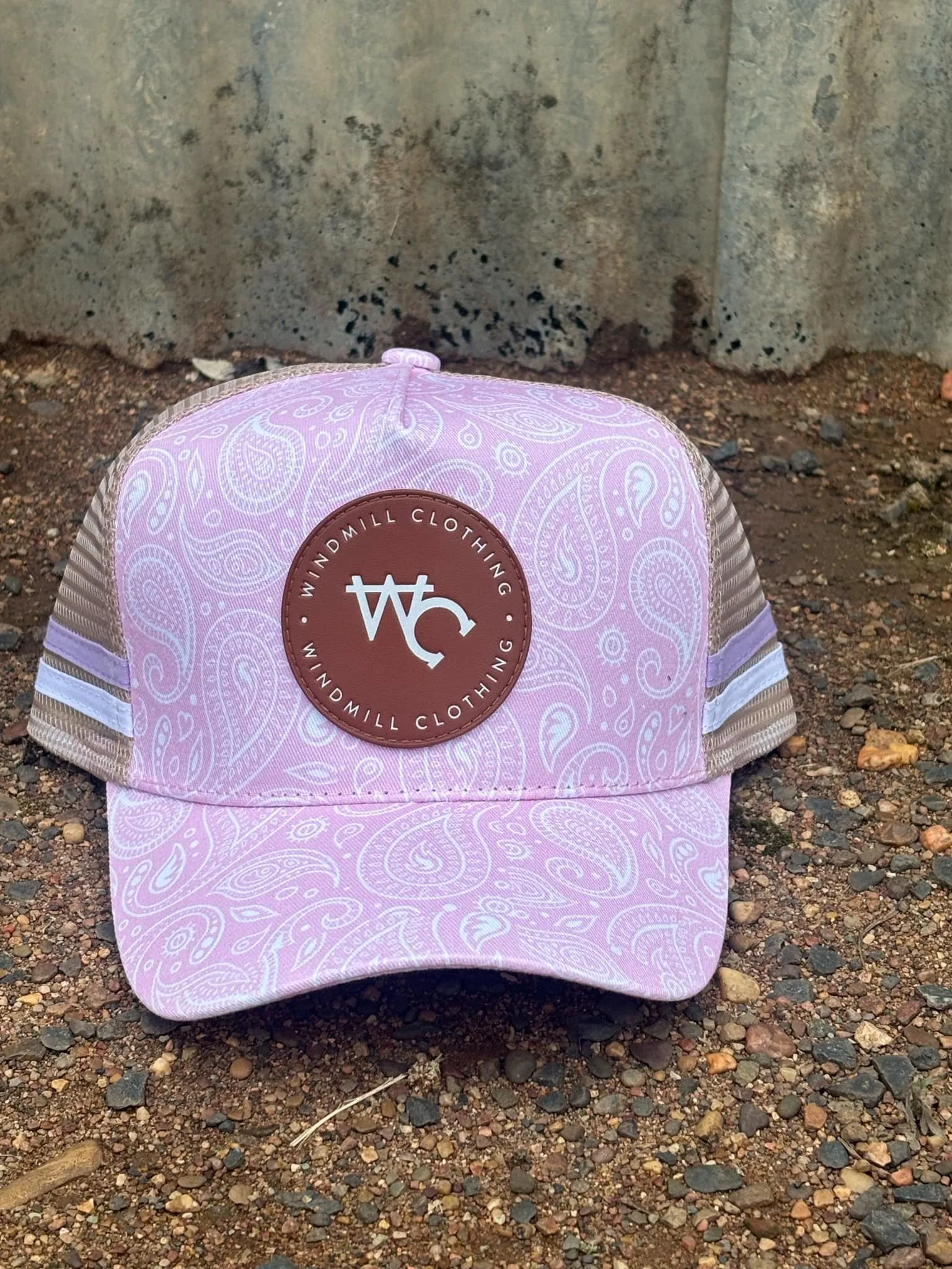 Toddlers / Youth / Adults Paisley Soft Pink Caps