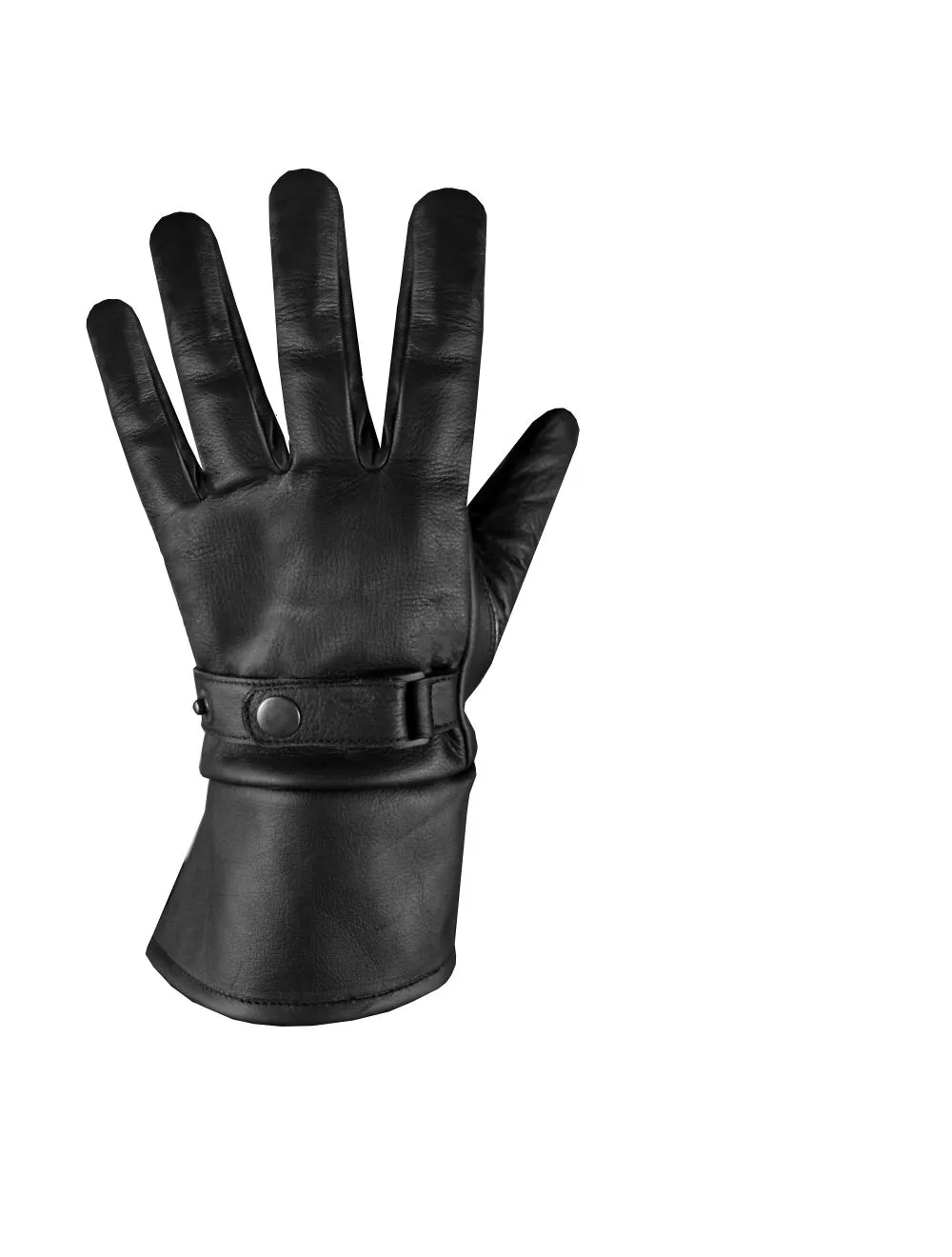 Touch Screen Sensitive Gauntlet Leather Riding Gloves with Lining