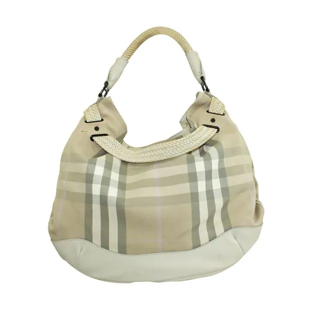 Trendy Inspired Burberry Large Checked Hobo Bag