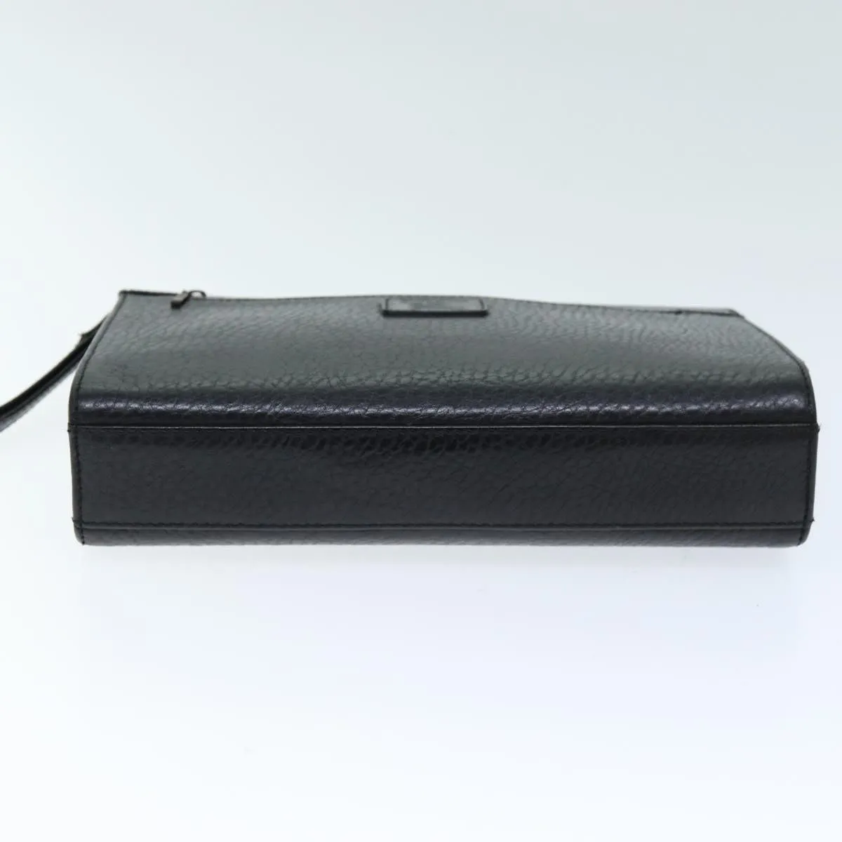 Trendy Inspired Burberryss Clutch Bag Leather Black Auth Bs14433