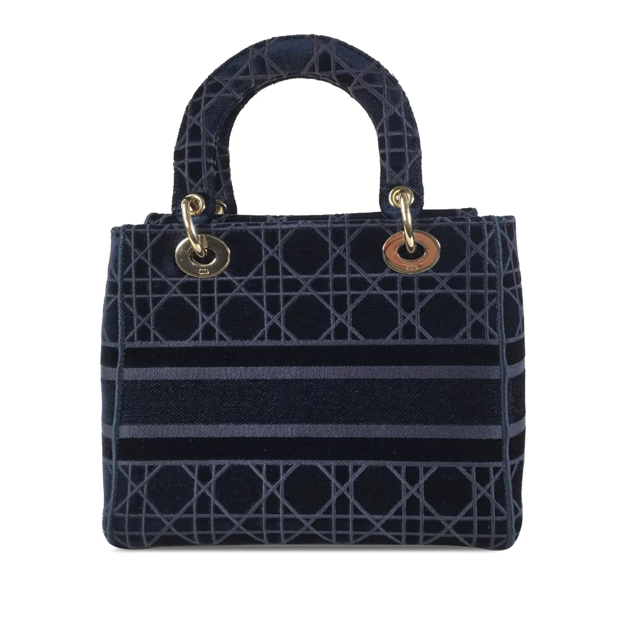 Trendy Inspired Dior Lady D-lite Medium Blue Velvet