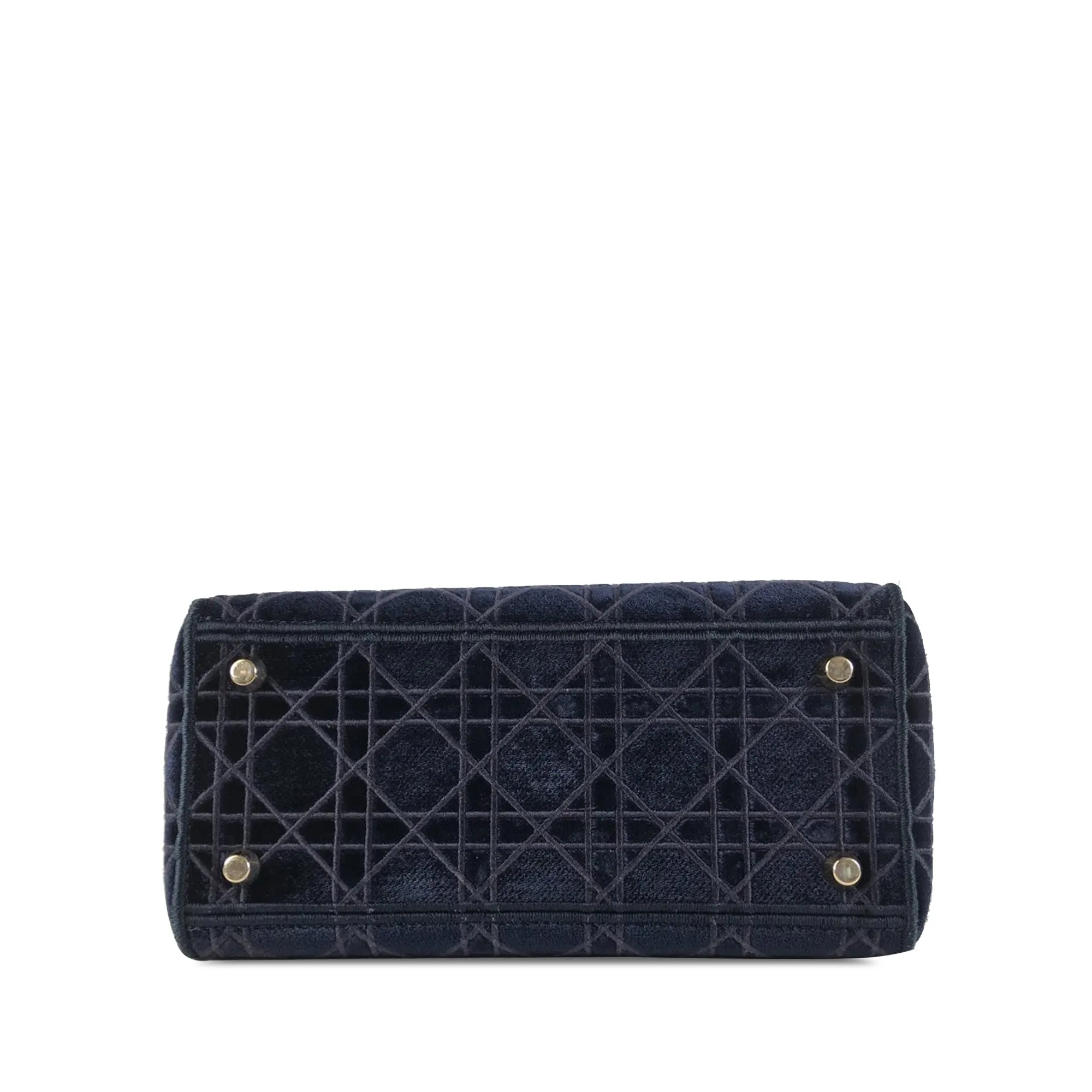 Trendy Inspired Dior Lady D-lite Medium Blue Velvet