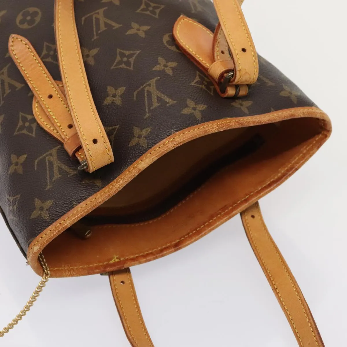 Trendy Inspired Louis Vuitton Monogram Bucket Pm Shoulder Bag M42238 Lv Auth Bs17397