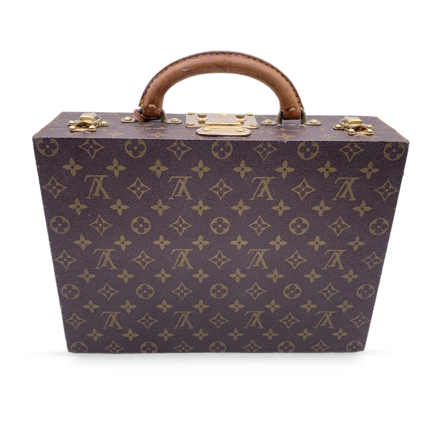 Trendy Inspired Louis Vuitton Monogram Canvas Boite Bijoux Jewelry Case Travel Bag