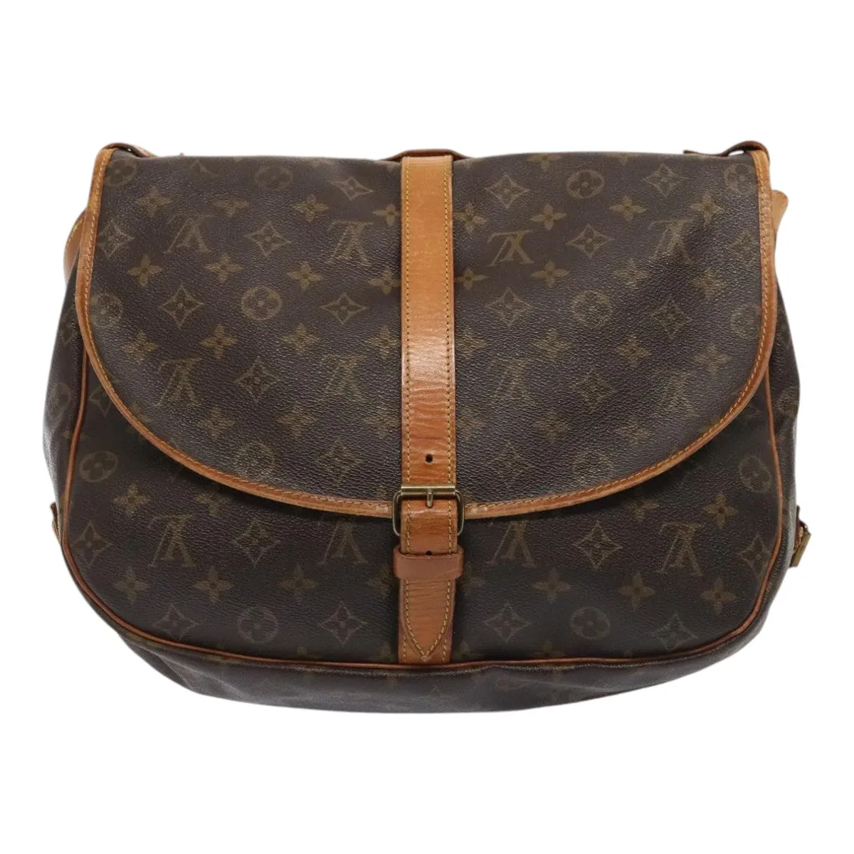 Trendy Inspired Louis Vuitton Monogram Saumur 35 Shoulder Bag M42254 Lv Auth 74367