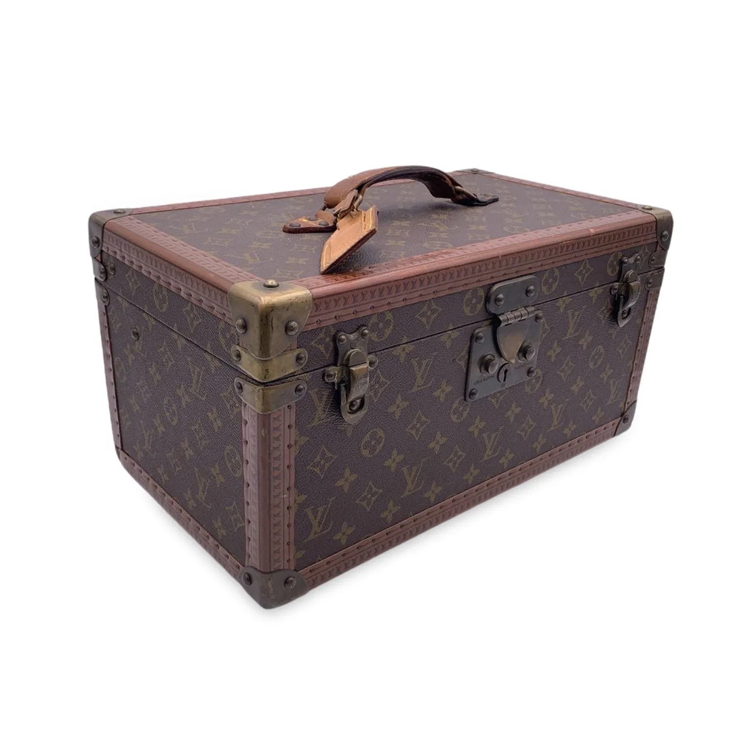 Trendy Inspired Louis Vuitton Vintage Monogram Train Case Boite Bouteille Et Glace