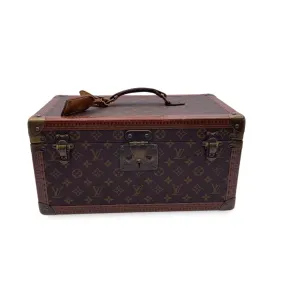 Trendy Inspired Louis Vuitton Vintage Monogram Train Case Boite Bouteille Et Glace