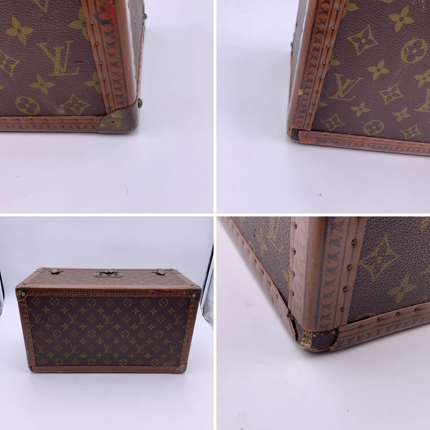 Trendy Inspired Louis Vuitton Vintage Monogram Train Case Boite Bouteille Et Glace