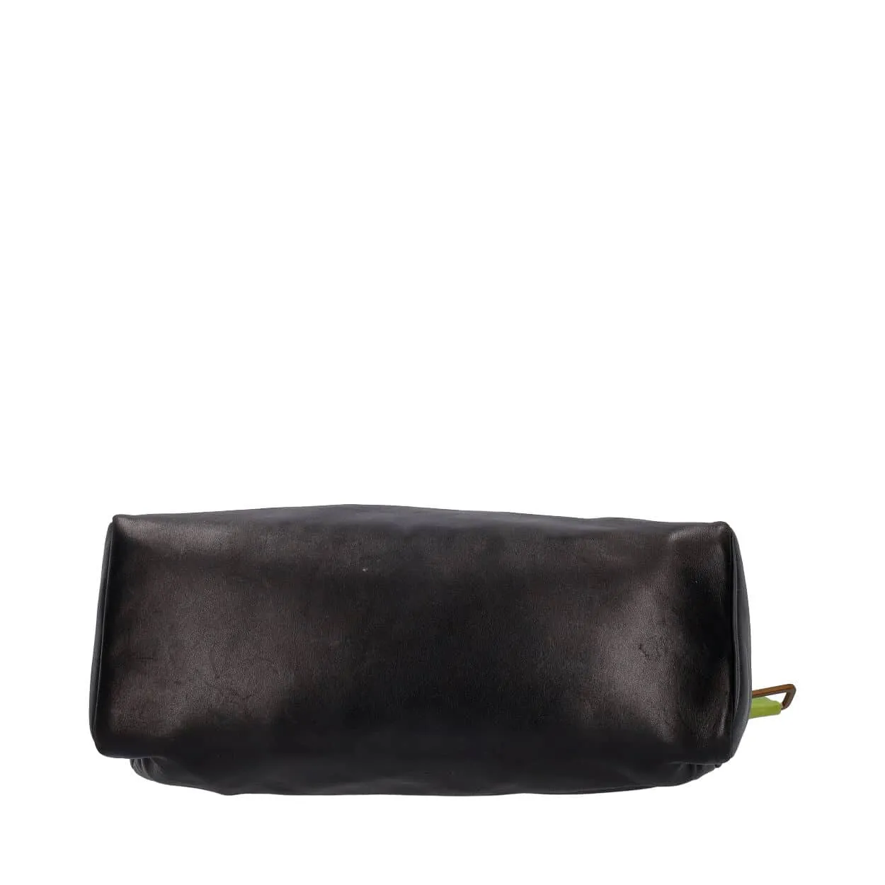 Trendy Inspired Prada Leather Shoulder Bag Black/green