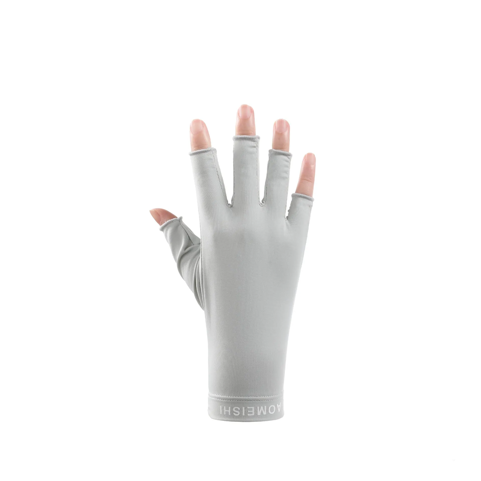 Women's Fashionable Simple Sunscreen Ice Silk Gloves