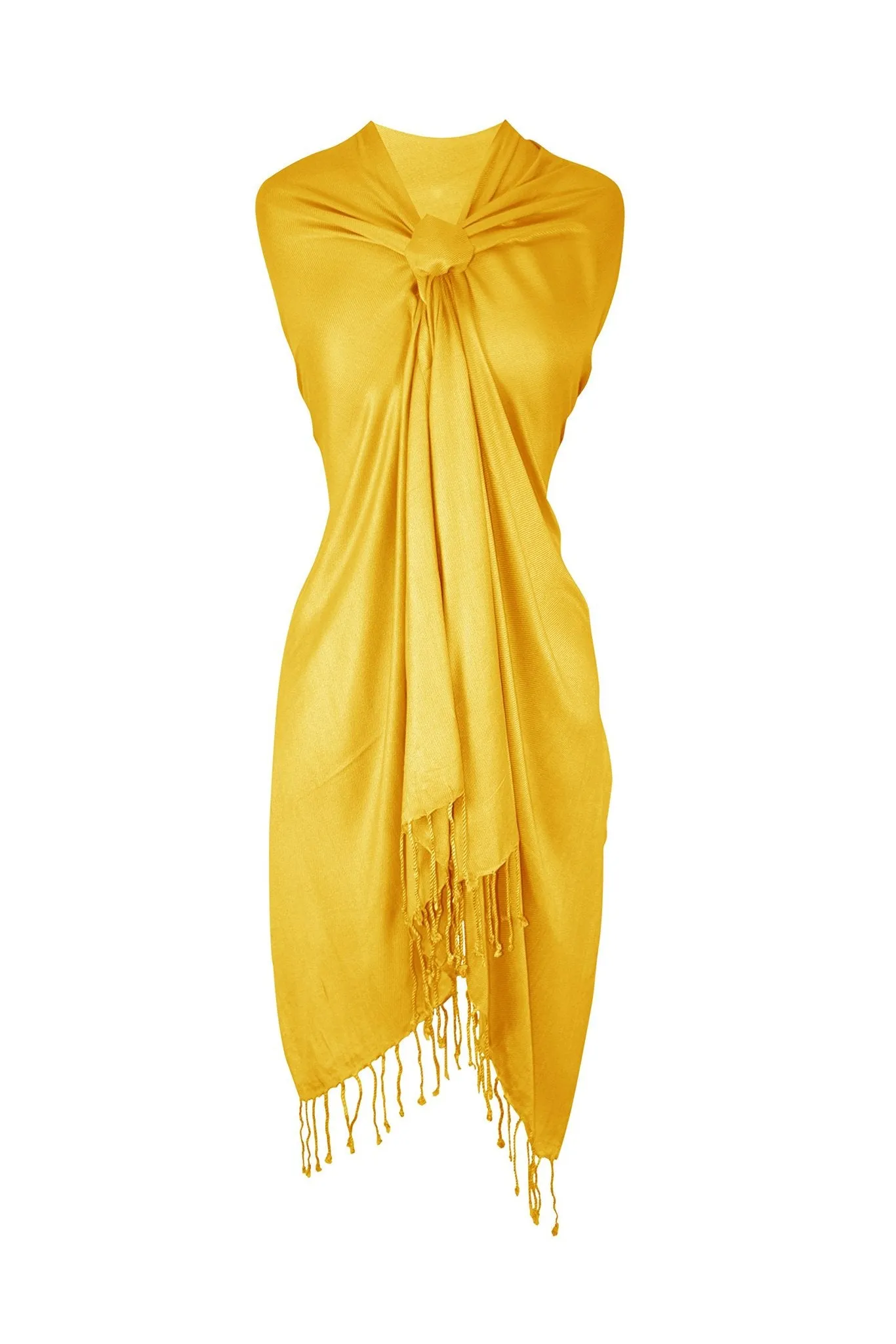 Yellow Pashmina Shawl Wrap Scarf